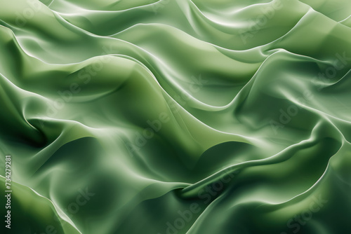 dynamic wave pattern in shades of green