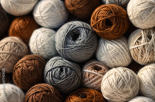 balls of yarn background