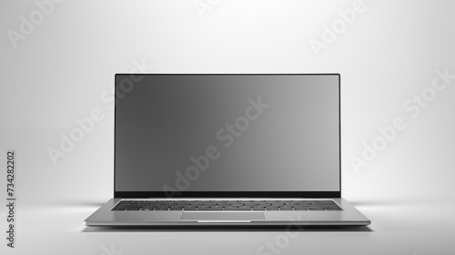 Modern Laptop with Sleek Design on a Light Background