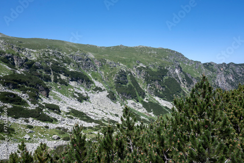 Landscape of Rila Mountain near Malyovitsa hut, Bulgaria