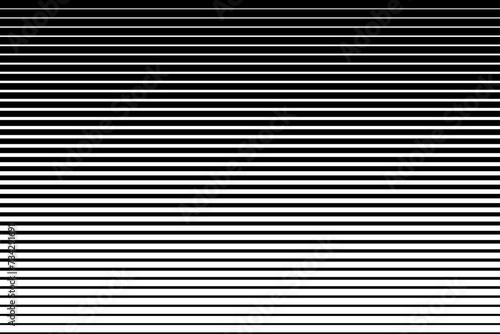 Abstract Halftone Black and White Striped Lines Textured Background.