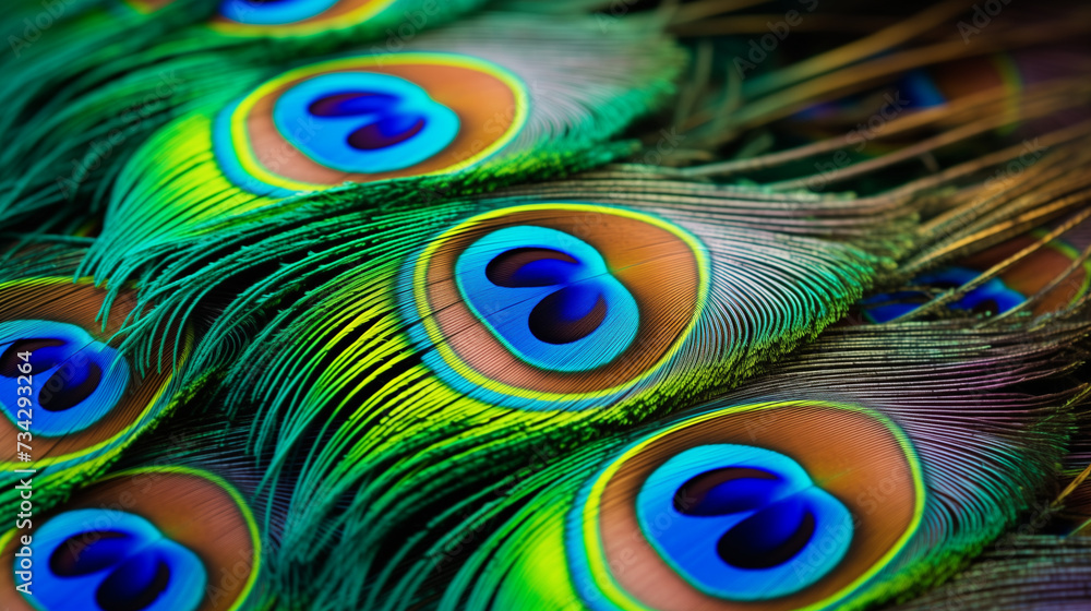 Obraz premium peacock feather background