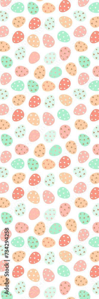 Easter eggs pattern bookmark Easter eggs pattern bookmark