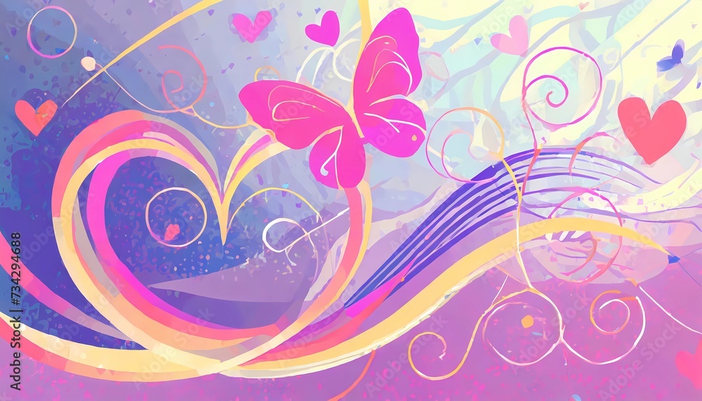 abstract background with butterflies abstract background with butterflies