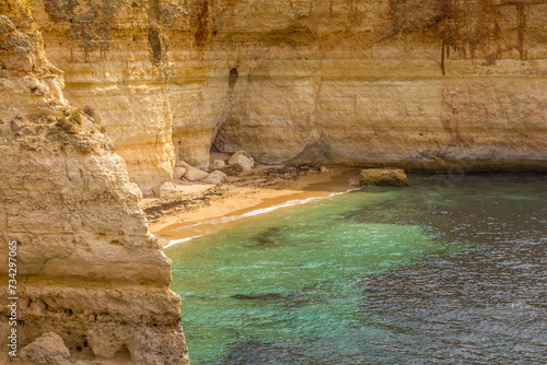 View of a beach in Algarve, Portugal
