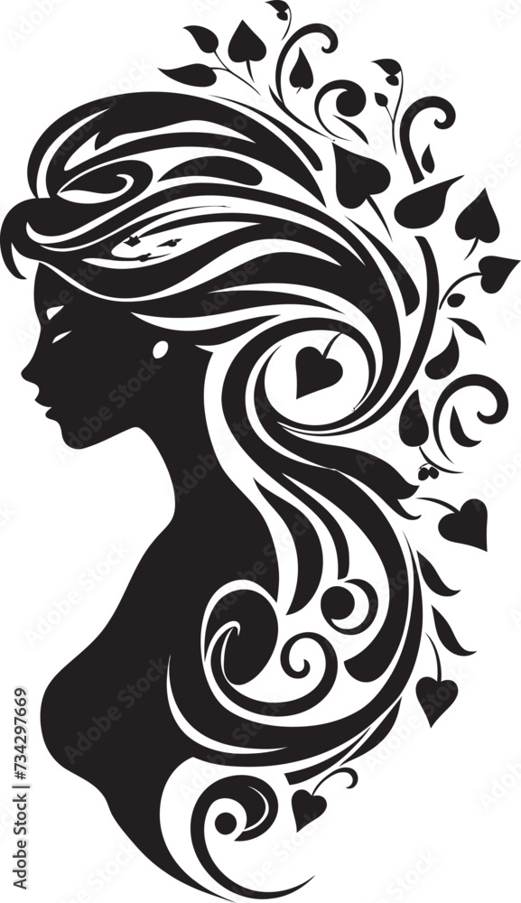 Nocturnal Noir Minimalistic Black Woman Face Icon Chic Noir Portrait Elegant Abstract Woman Face Vector Graphic Nocturnal Noir Minimalistic Black Woman Face Icon Chic Noir Portrait Elegant Abstract Woman Face Vector Graphic