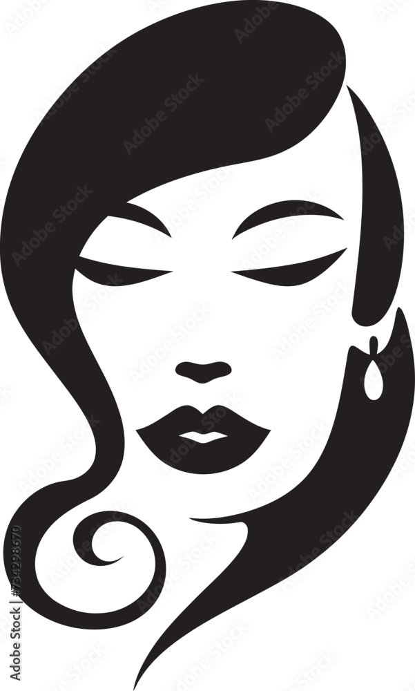Dark Divinity Chic Abstract Woman Face Graphic Sleek Shadow Portrait Elegant Vector Design of Black Woman Face Dark Divinity Chic Abstract Woman Face Graphic Sleek Shadow Portrait Elegant Vector Design of Black Woman Face