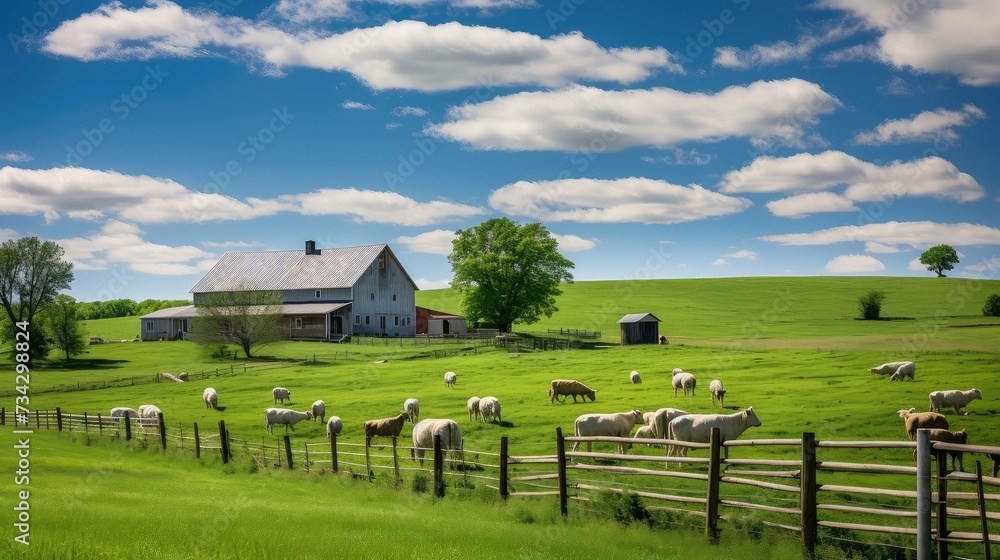 Obraz premium organic farm raised