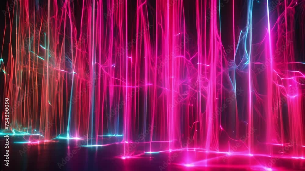 Group of Colorful Lights Shining in the Dark Group of Colorful Lights Shining in the Dark