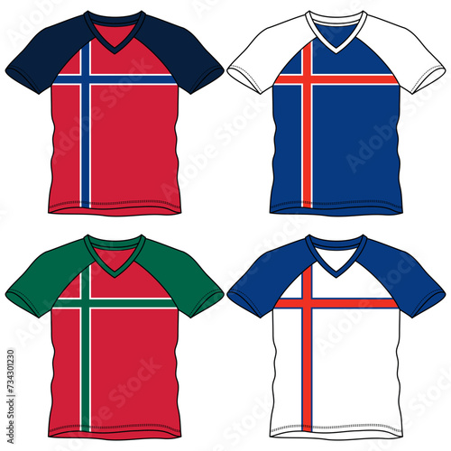 Sleeveless t-shirt set, with fashionable cuts, stripes, and block cuts with fashionable and attractive colors, in different variants making them more dynamic.