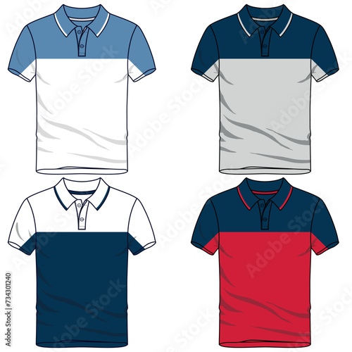 Sleeveless t-shirt set, with fashionable cuts, stripes, and block cuts with fashionable and attractive colors, in different variants making them more dynamic.