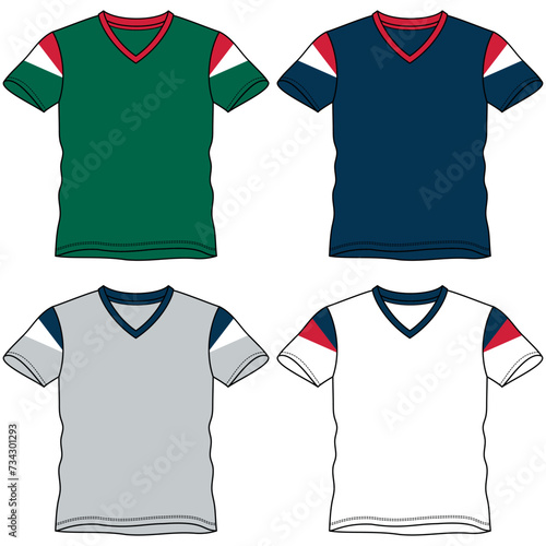 Sleeveless t-shirt set, with fashionable cuts, stripes, and block cuts with fashionable and attractive colors, in different variants making them more dynamic.