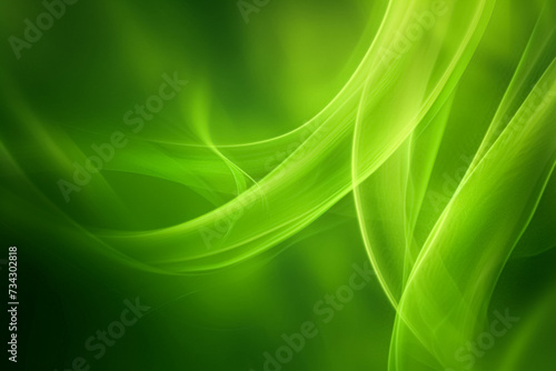 Abstract soft green leaf patterns with a smooth and flowing design.