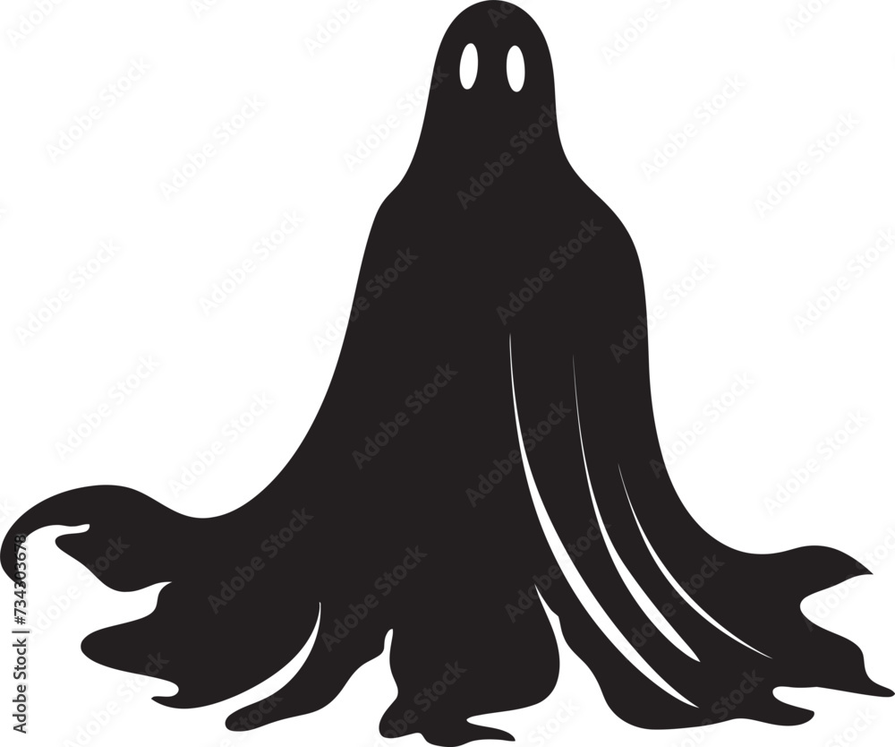 Miniature Ghostly Glee Sweet Black Ghost Icons Diminutive Haunted Charm Charming Vector Graphics Miniature Ghostly Glee Sweet Black Ghost Icons Diminutive Haunted Charm Charming Vector Graphics
