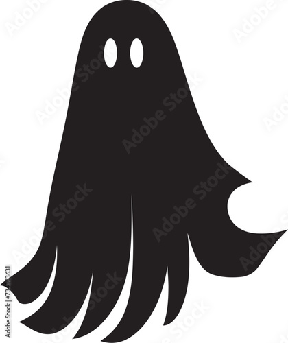 Teeny Tiny Ghostly Wishes Sweet Black Ghost Symbols Wee Wisp Whispers Tiny Vector Graphics