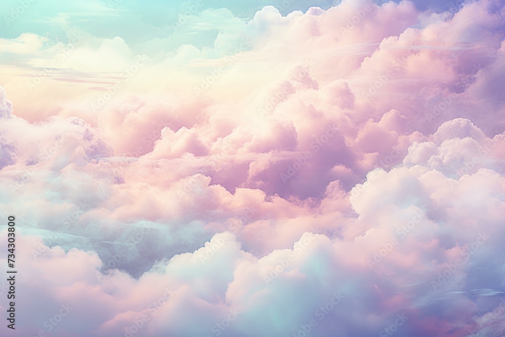 Pink clouds. Light soft gradient. Generate Ai Pink clouds. Light soft gradient. Generate Ai