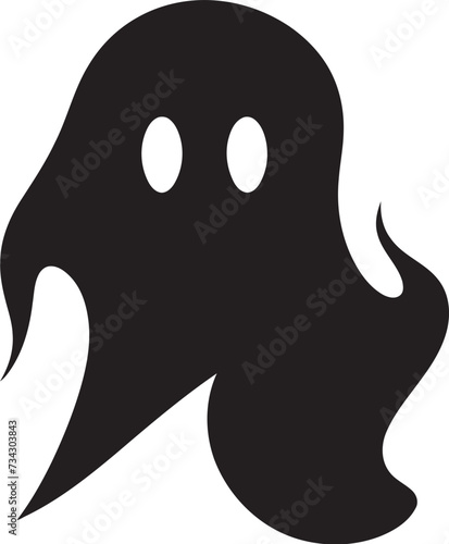 Diminutive Apparitions Tiny Black Ghost Symbols Wee Wraith Wonders Quirky Ghost Vector Designs