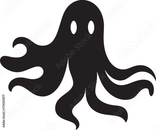 Petite Phantasmal Parade Adorable Ghost Icons Diminutive Spectral Surprise Tiny Ghost Illustrations