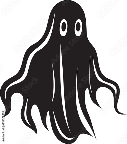 Itty Bitty Boo Bonds Tiny Ghost Illustrations Wee Ghostly Fantasies Adorable Black Ghost Icons