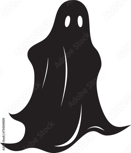 Diminutive Haunting Delights Mini Ghost Icons Teeny Tiny Ghostly Wishes Sweet Black Ghost Symbols