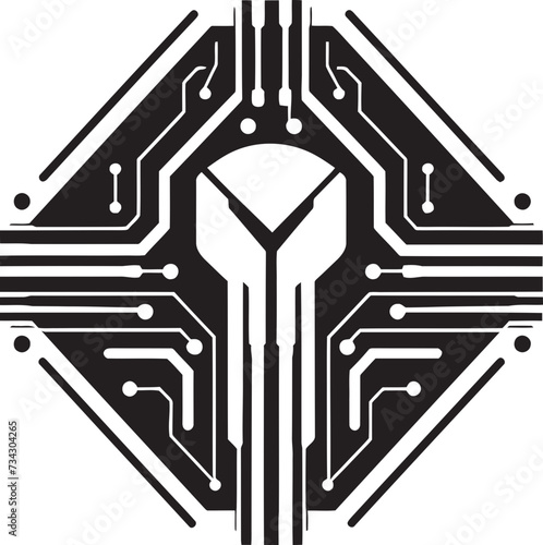 Dark Web Delinquent Black Thief Icon Digital Deceiver Sinister Cyber Thief Symbol