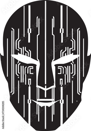 Stealthy Saboteur Black Cyber Thief Icon Cryptic Crook Sinister Vector Thief Graphic