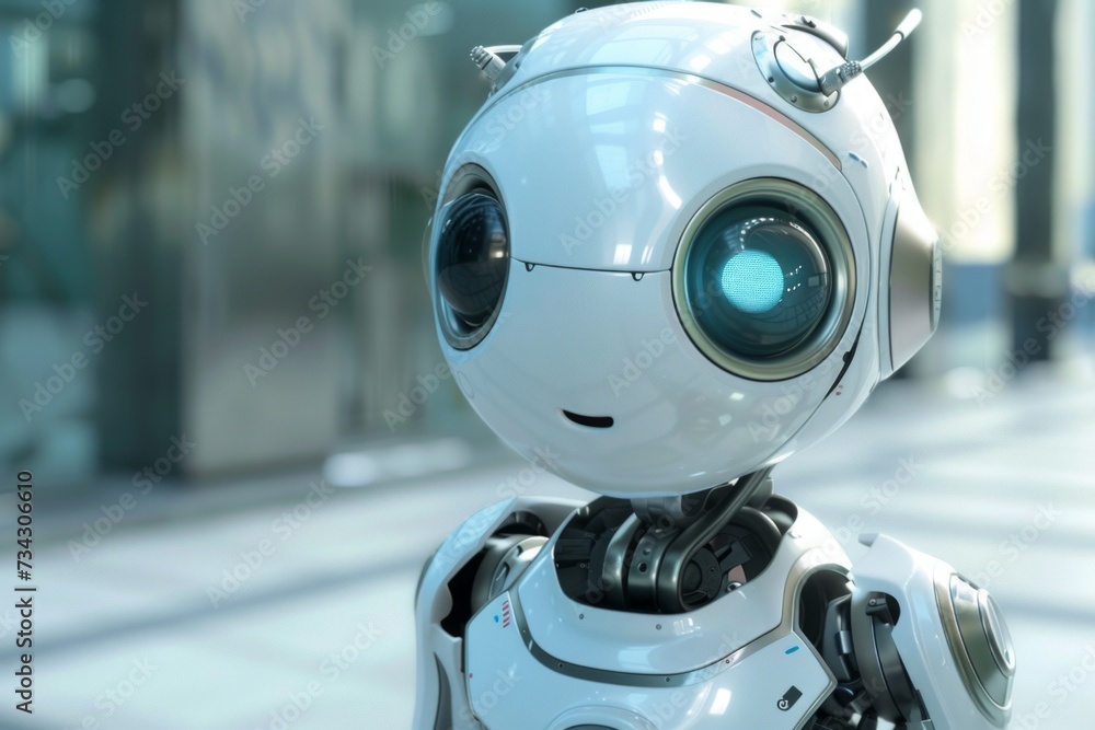 portrait of a cute robot portrait of a cute robot