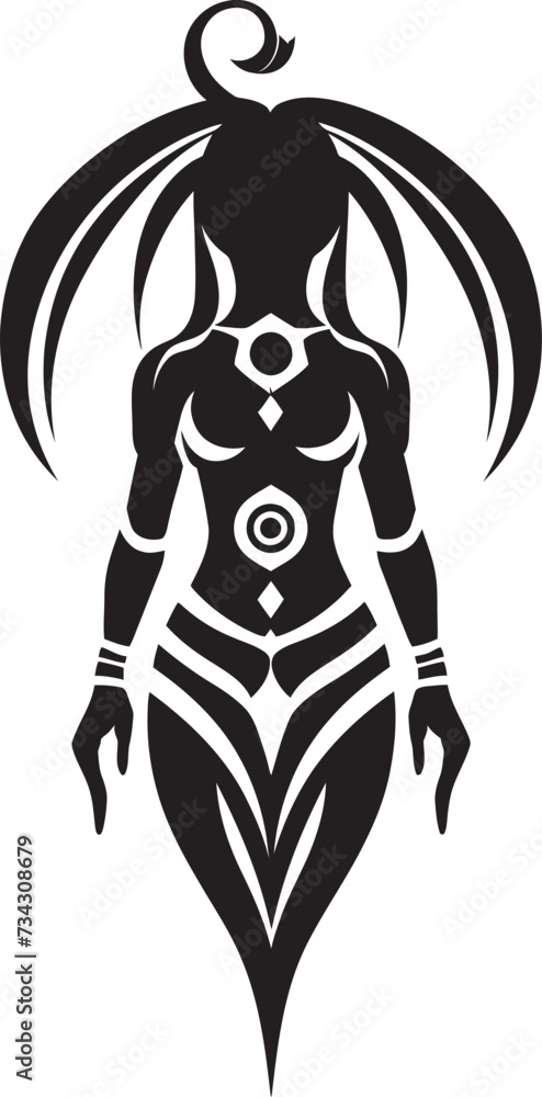 Oceanic Spirit Vector Tribal Woman Symbol Island Beauty Black Hawaii Woman Graphic Oceanic Spirit Vector Tribal Woman Symbol Island Beauty Black Hawaii Woman Graphic