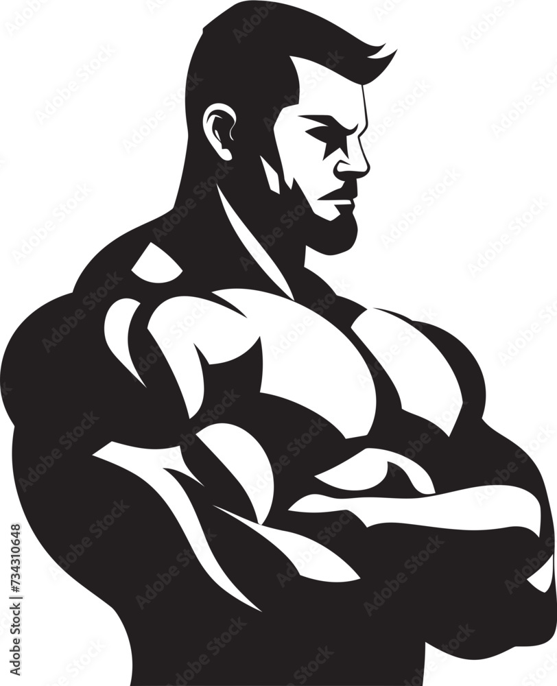 Fit Fusion Vector Fitness Man Symbol Design Muscle Mark Black Gym Man Logo Element Fit Fusion Vector Fitness Man Symbol Design Muscle Mark Black Gym Man Logo Element