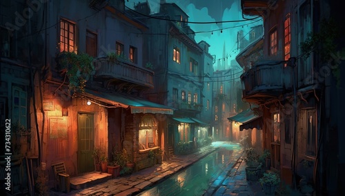 Fototapeta Naklejka Na Ścianę i Meble -  old town