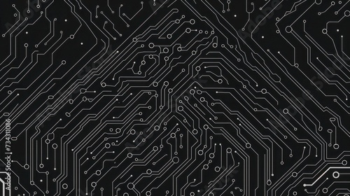 An outline top-view illustration depicts a circuit board shaped like a brain, representing the cyber brain concept and serving as an icon for artificial intelligence