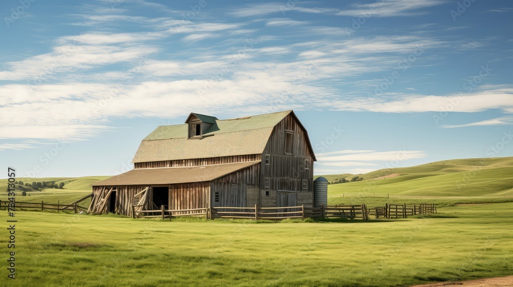 Obraz premium farming cow barn