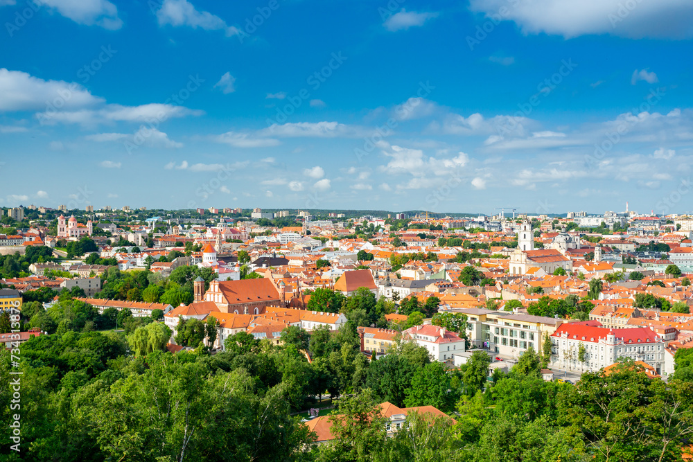 Vilnius, Lithuania city view on a summer day