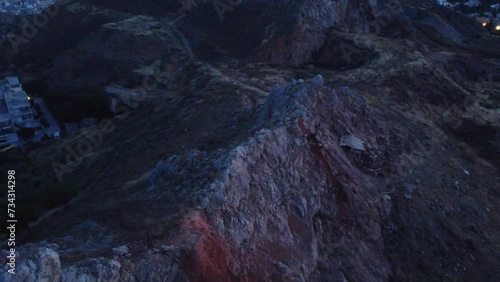 This footage is made with a drone, from the neighbourhood called Galatsi, also known as Tourkovounia, a small hill in the center of Athens. This footage is made early in the morning, at winter photo