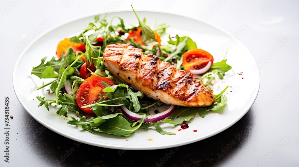 salad with chicken fillet salad with chicken fillet
