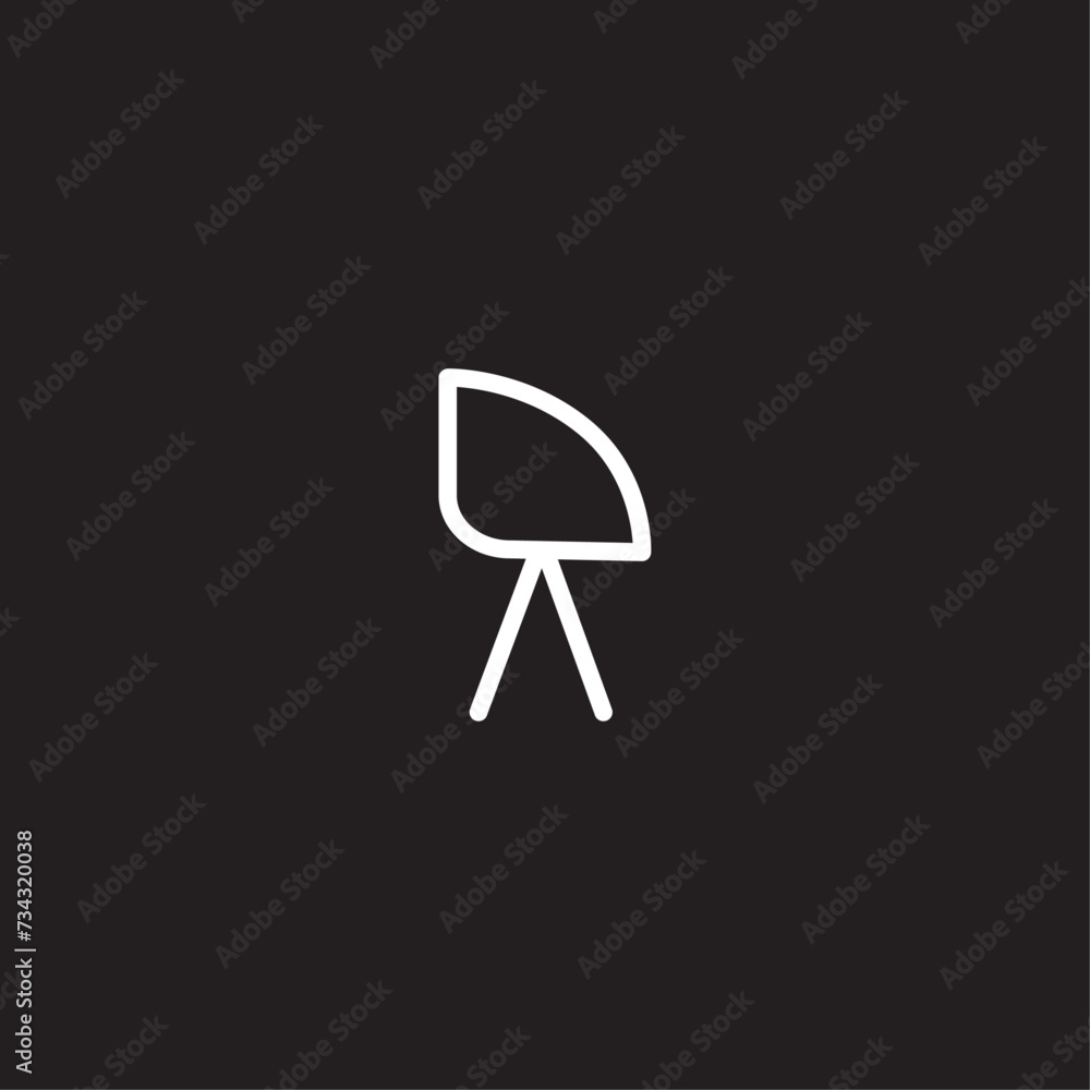 Mini round chair flat vector design Mini round chair flat vector design