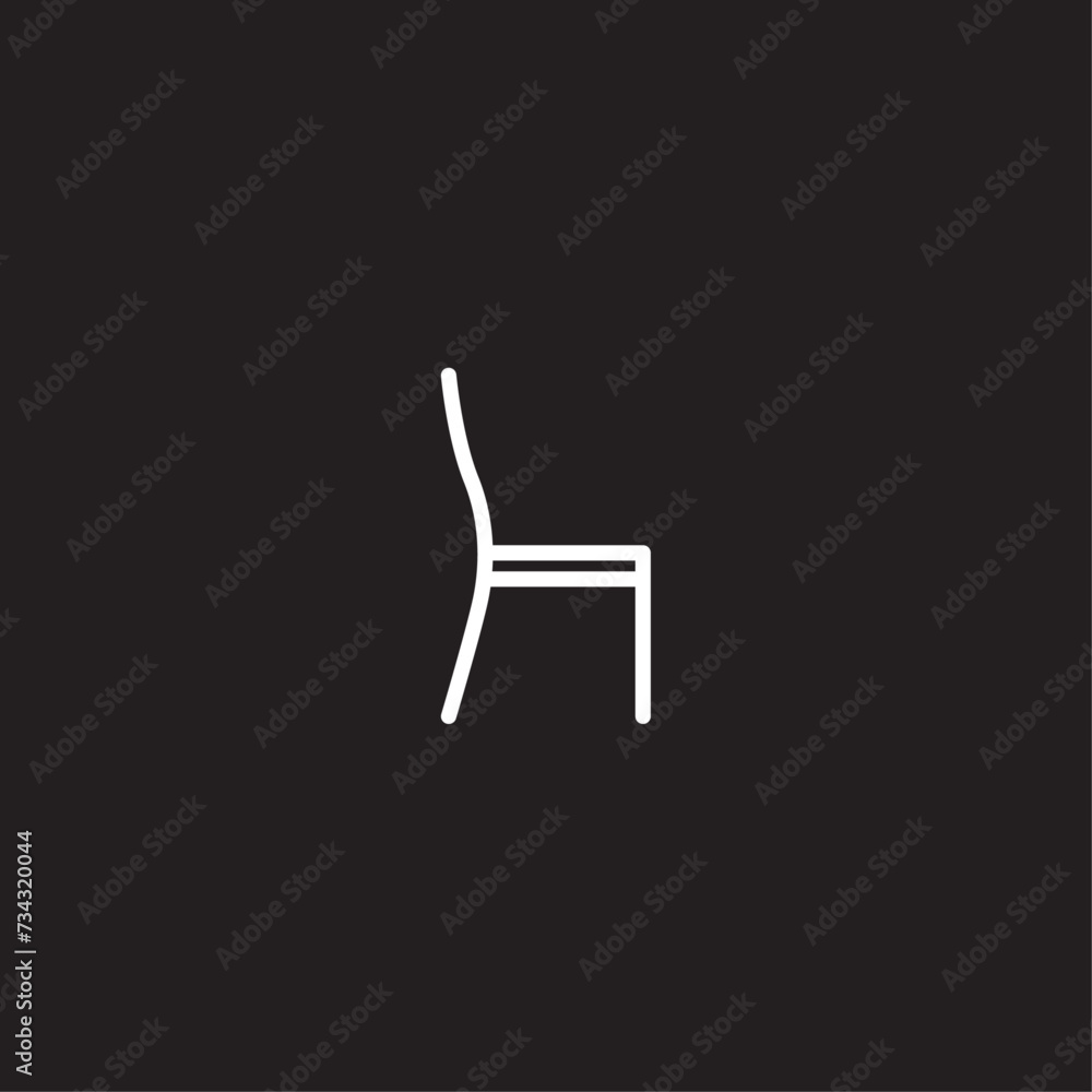 Chair flat vector design Chair flat vector design