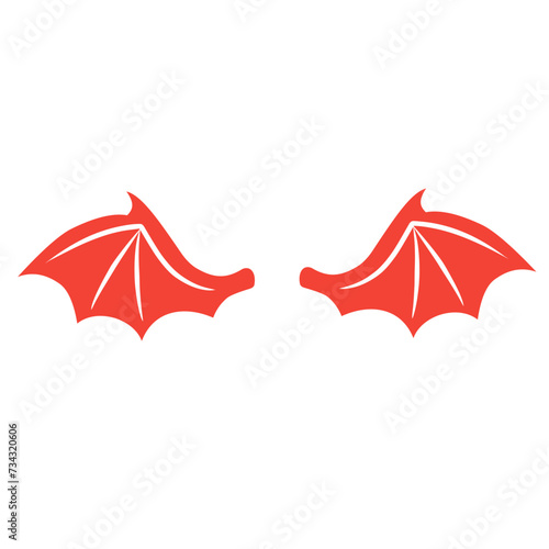 red dragon wing vector