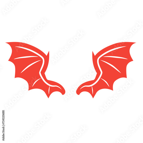 red dragon wing vector
