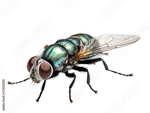 a close up of a fly © White