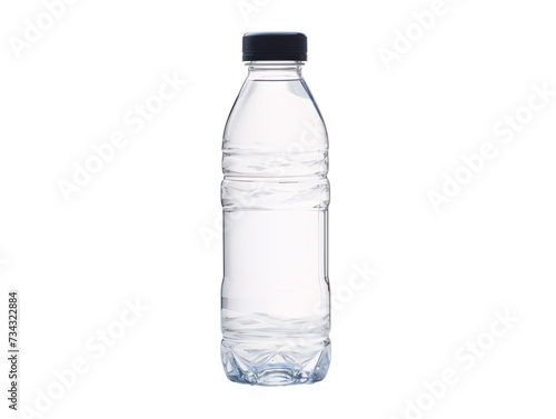 a plastic bottle with a black cap
