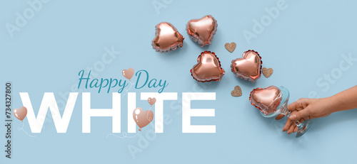 Banner for White Day with f...