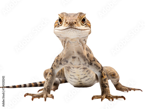 a lizard with a white background