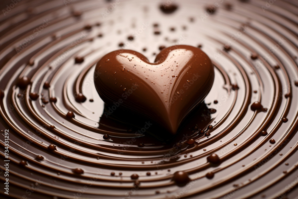 Heart Shape Chocolate Background Heart Shape Chocolate Background