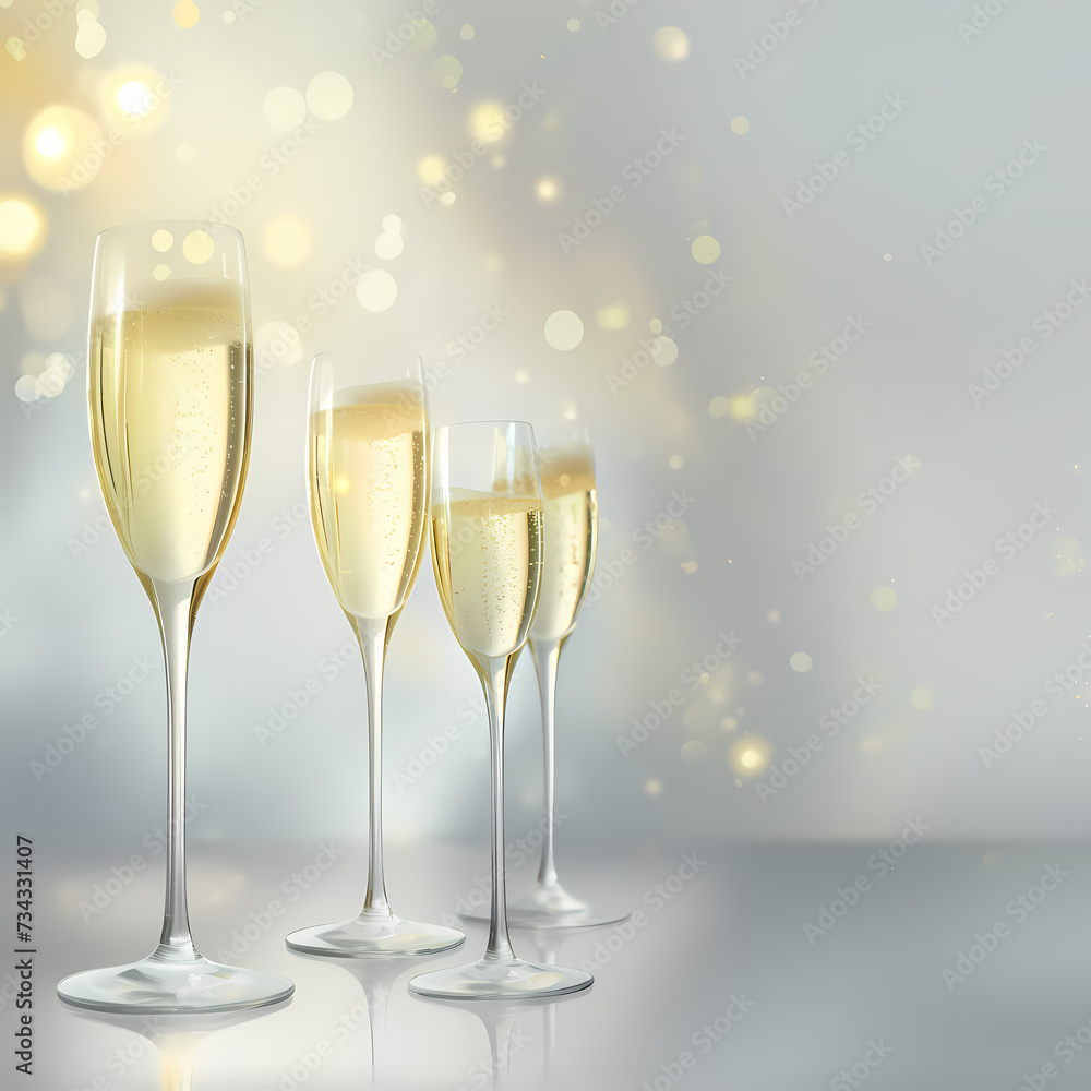 glasses of champagne glasses of champagne