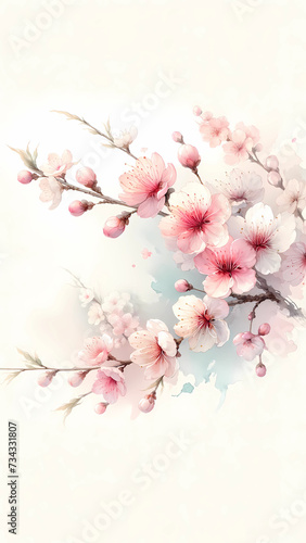 card with flowers, cerimony greeting, flowers illustration © CreativeVirginia