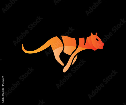 tiger logo sport ilustration modern