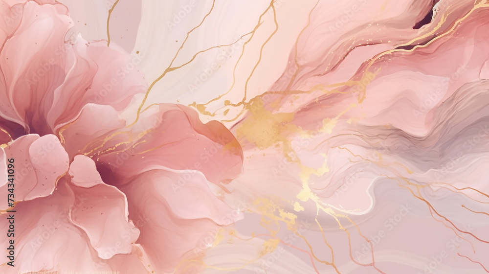 Abstract rose blush liquid watercolor background Abstract rose blush liquid watercolor background