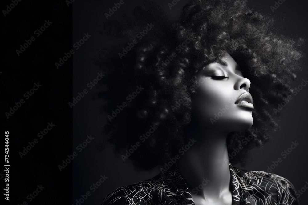 Fototapeta premium portrait of a woman. Copy Space. Free Space