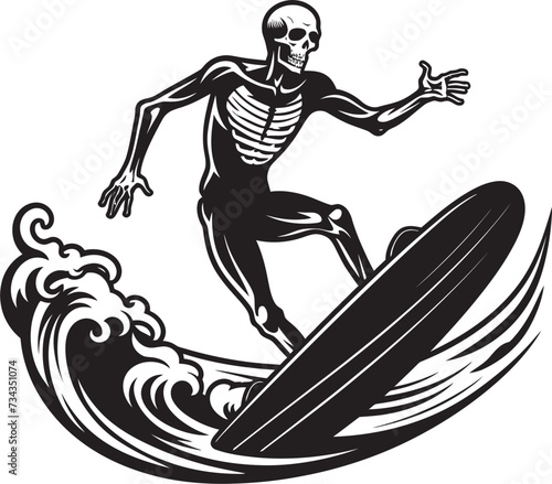 Wave Riders of the Afterlife Skeletons on Boards